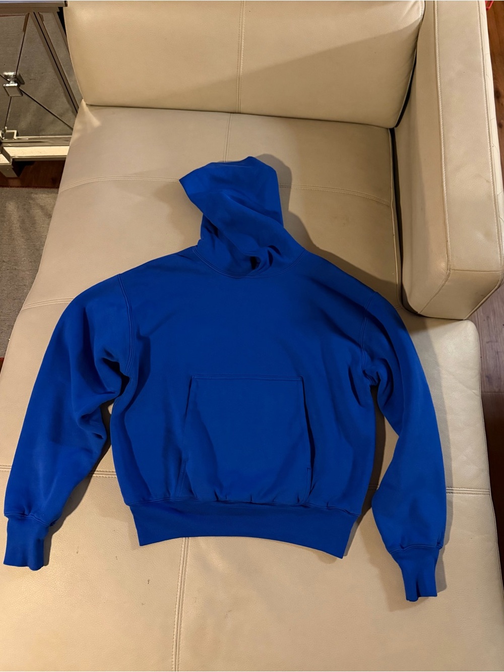 YZY Gap Men's Blue Hoodie Sweatshirt - Classic Pullover